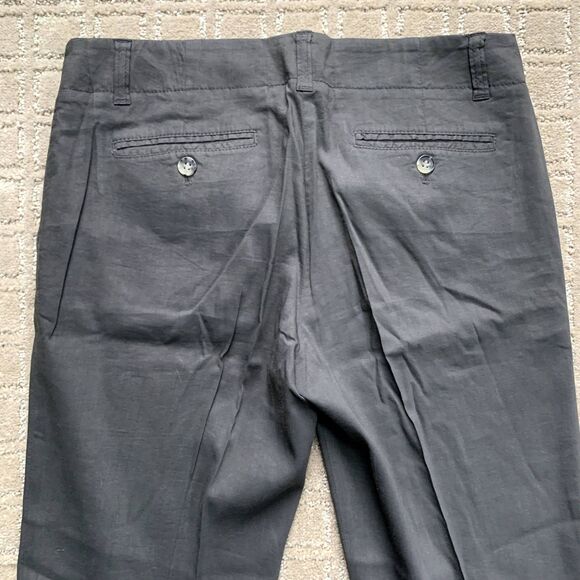 Theory Linen Blend Collared Button Up & Wide Leg Pants Set Y2K - Picture 12 of 16